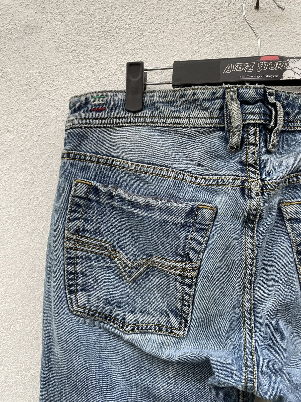 Diesel Vintage Y2K Diesel Flare Denim Jeans Size US 36 / EU 52 - 19 Thumbnail