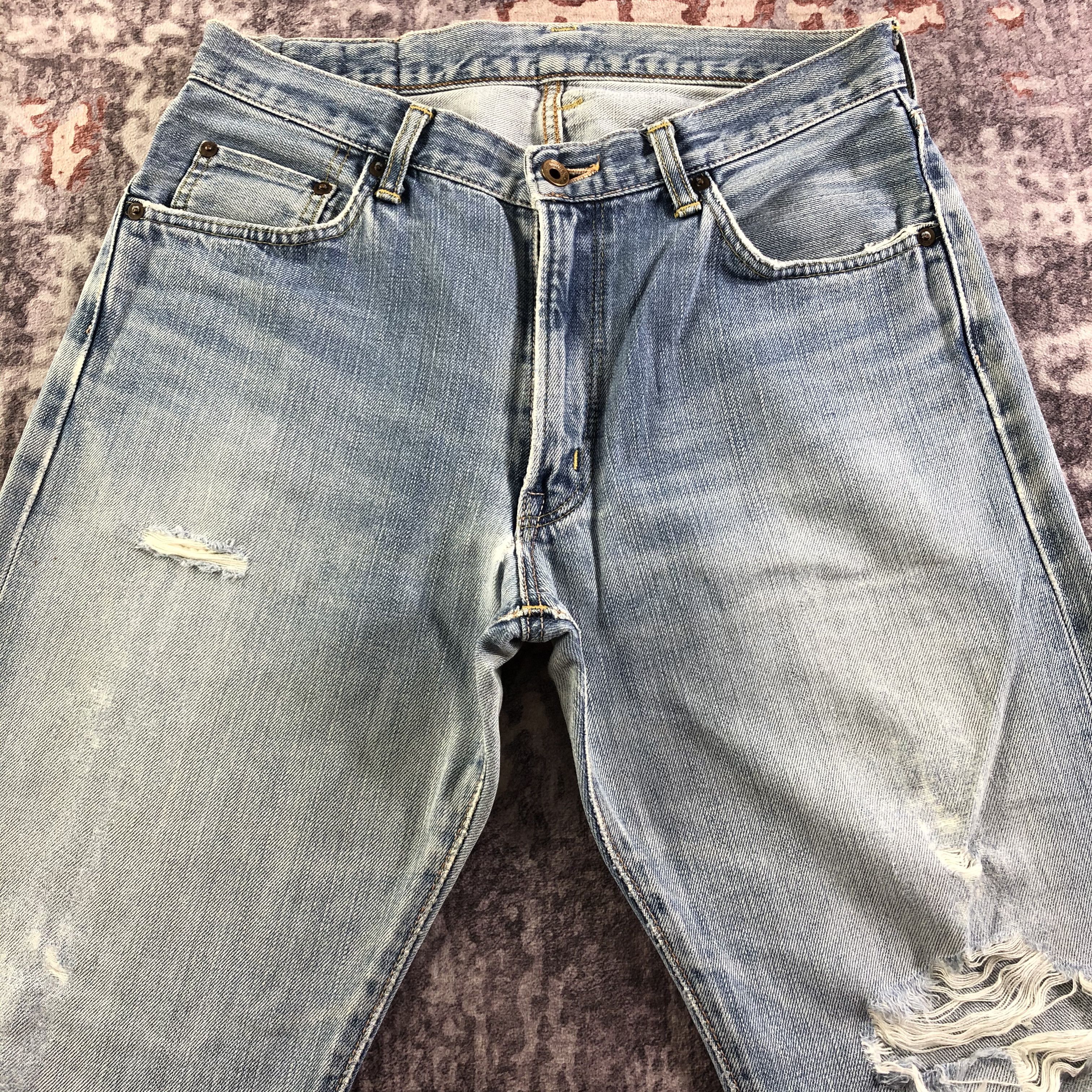 Edwin Vintage Light Wash Edwin 505 Selvedge Jeans-JM3577 Size US 32 / EU 48 - 3 Thumbnail