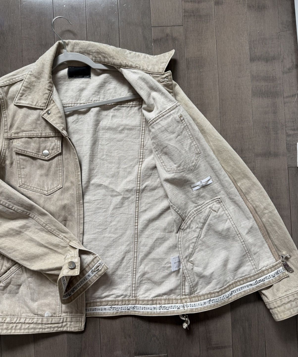 Number (N)ine Number Nine n(n) Beige Denim Jacket Size US M / EU 48-50 / 2 - 4 Thumbnail