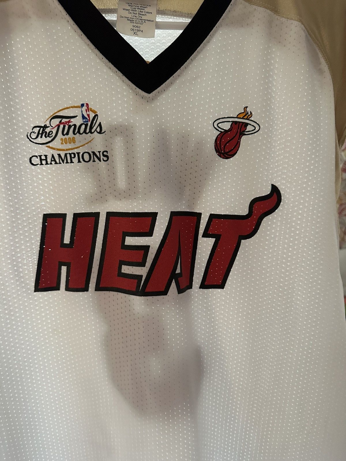 NBA Dwyane Wade 2006 finals championship custom jersey Size US XL / EU 56 / 4 - 2 Thumbnail