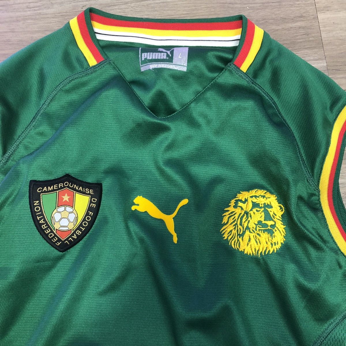 Other Cameroon worldcup 2002 home sleevesless shirt Size US L / EU 52-54 / 3 - 3 Thumbnail