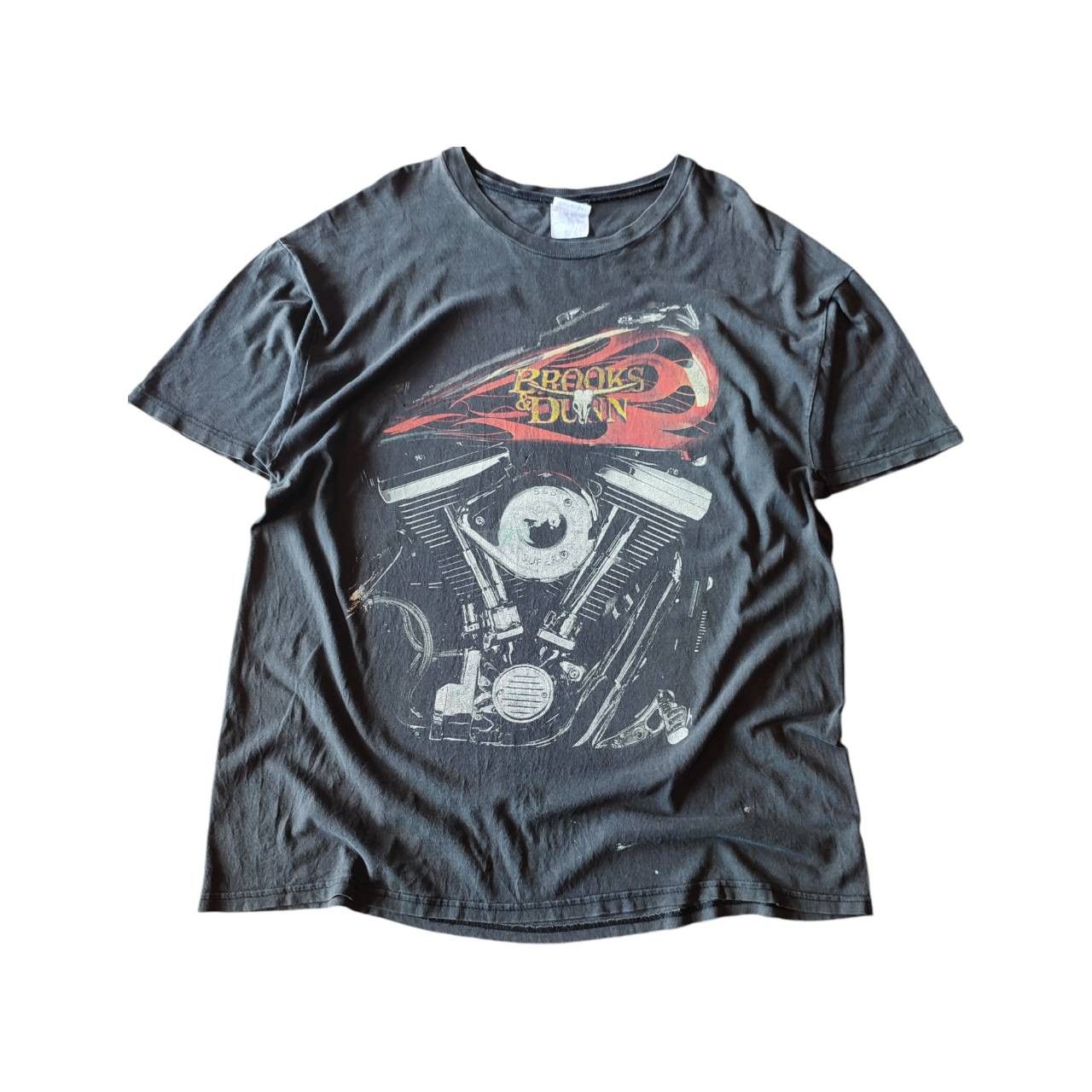 Harley Davidson × Vintage Brook And Dunn : Asphalt Cowboy Tour T-Shirt Size US XL / EU 56 / 4 - 1 Thumbnail