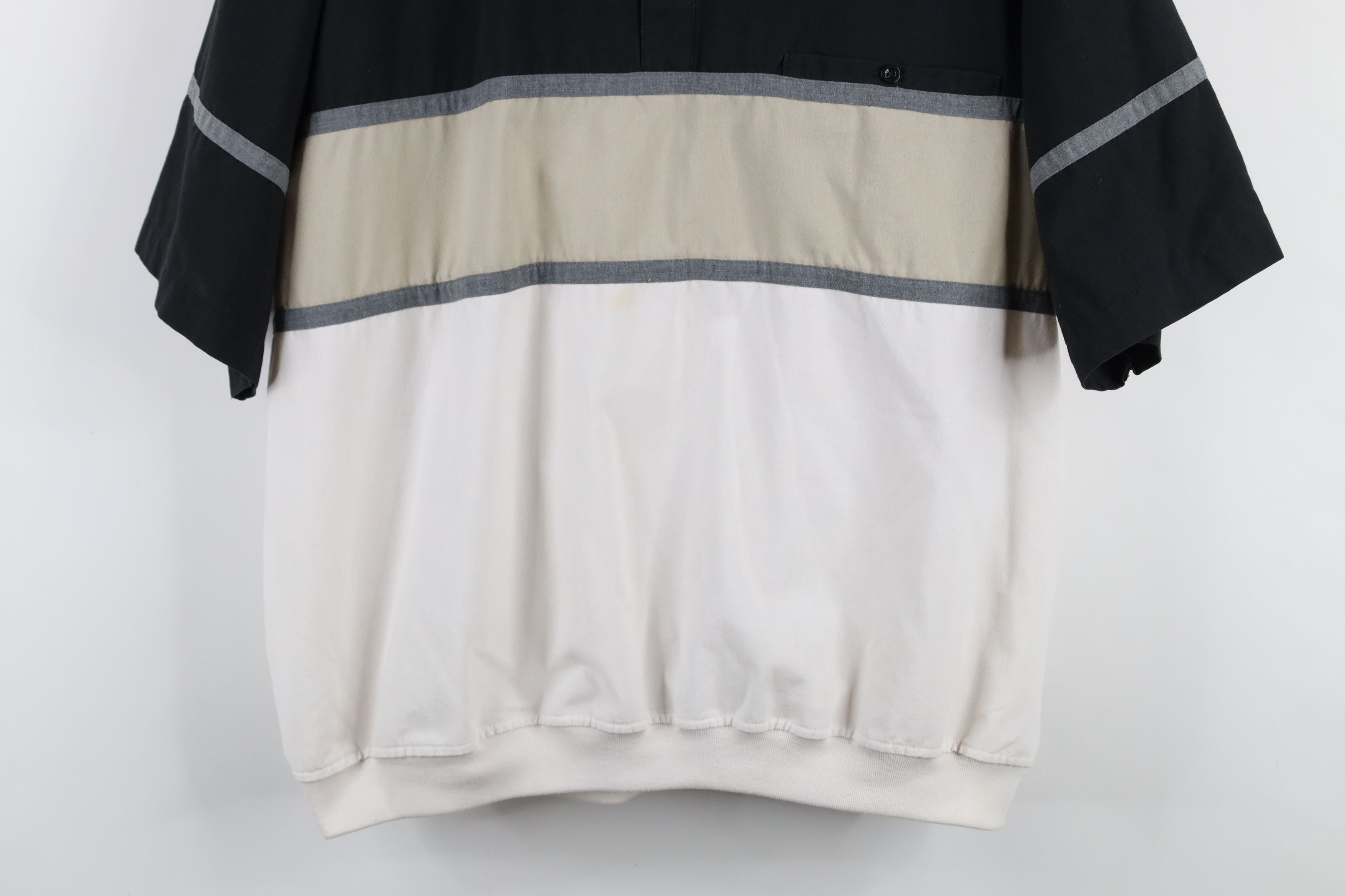 Vintage Vintage 90s Streetwear Block Collared Pullover Polo Shirt Size US XXL / EU 58 / 5 - 3 Thumbnail