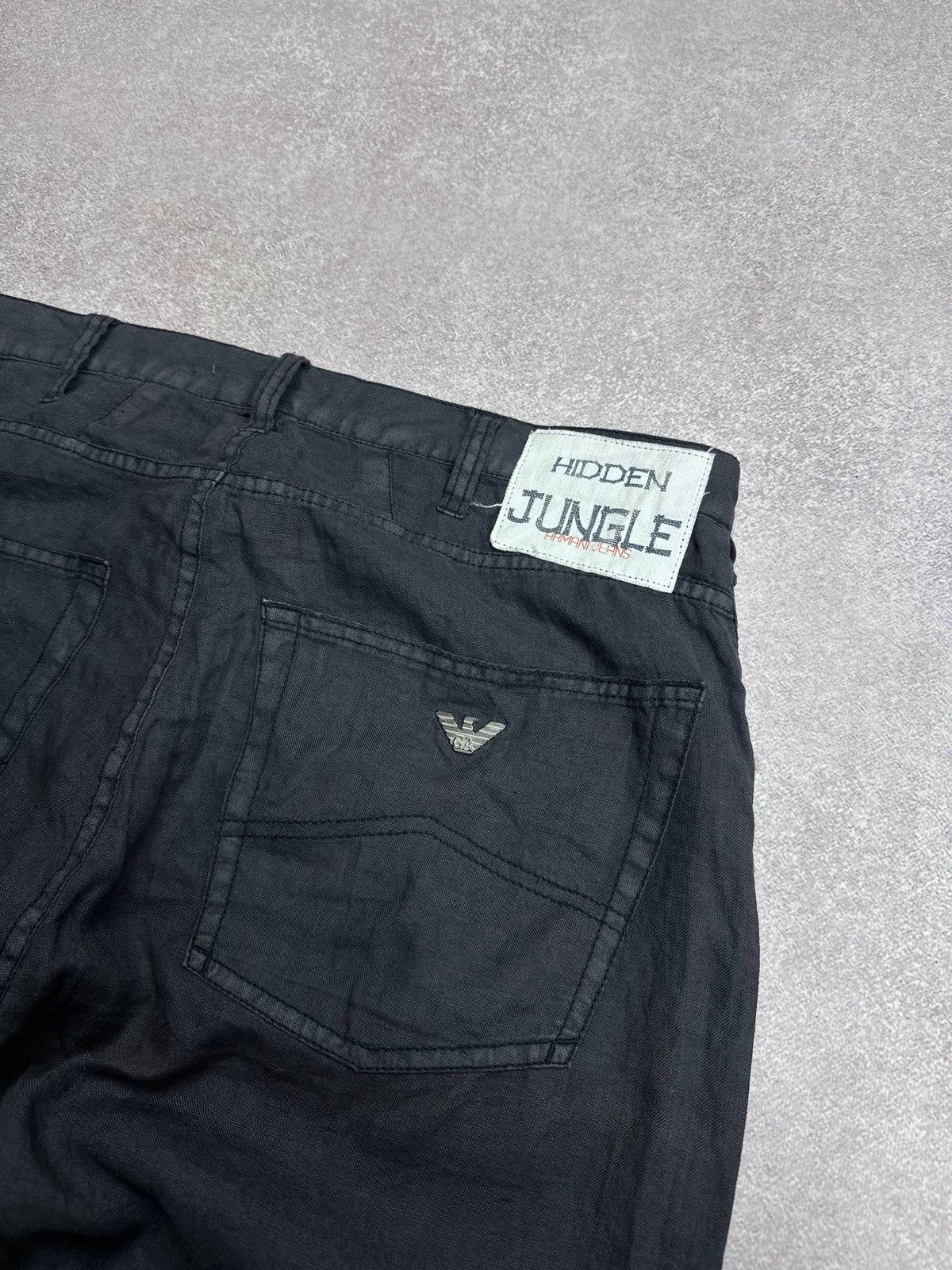 Armani Armani Hidden Jungle Linen Pants 32 Gray Mens Size US 32 / EU 48 - 3 Thumbnail
