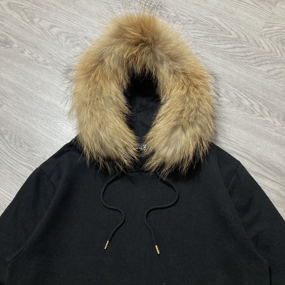 Japanese Brand 2000s CavariA Studed Gothic Punk Style Fur Hoodie Black Size US M / EU 48-50 / 2 - 4 Thumbnail