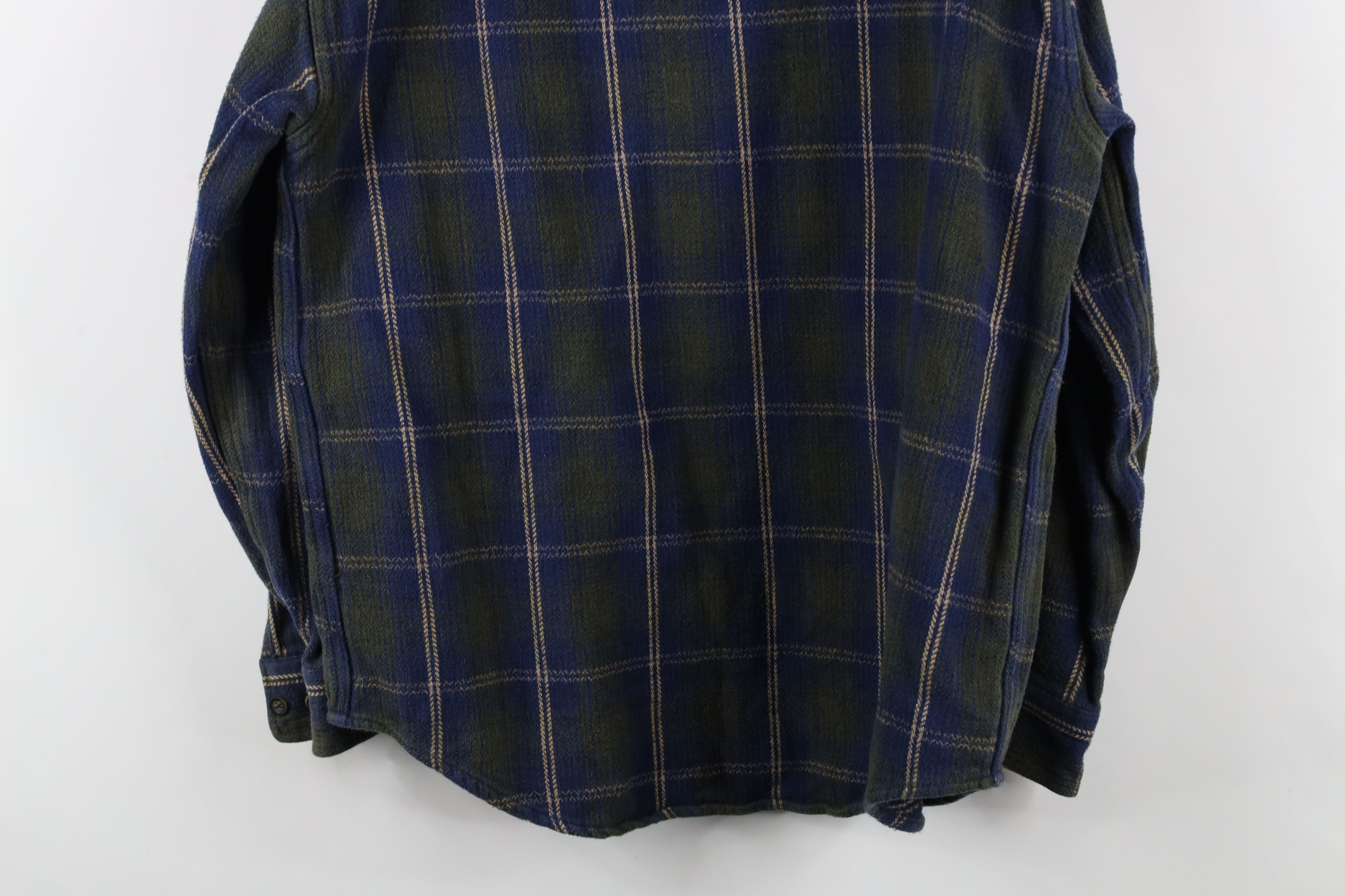 Vintage Vintage 90s Streetwear Heavyweight Button Shirt Plaid Size US L / EU 52-54 / 3 - 12 Thumbnail