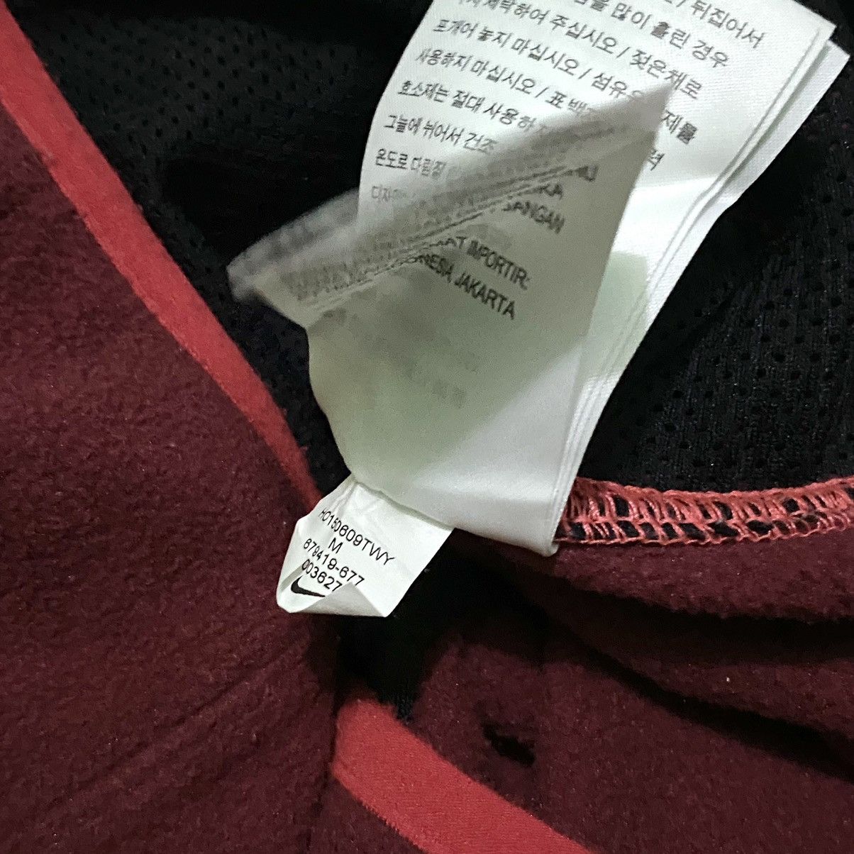 Nike × Vintage Nike nylon fleece vest hidden hoodie Size US M / EU 48-50 / 2 - 6 Thumbnail