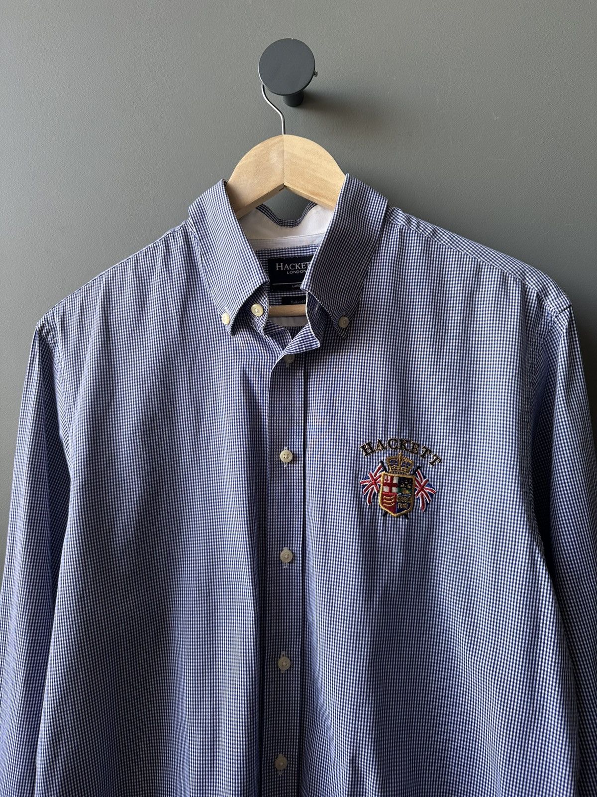 Hackett Hackett London Plaid Tailored Shirt Size L Size US L / EU 52-54 / 3 - 2 Thumbnail