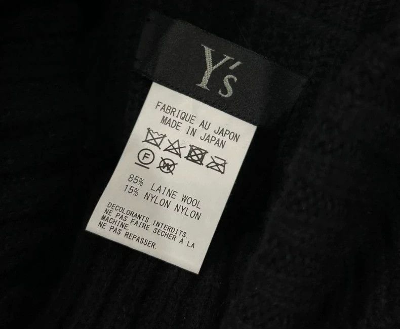 Y's Y's 19AW Black Turtleneck Knit Vest Size ONE SIZE - 4 Thumbnail