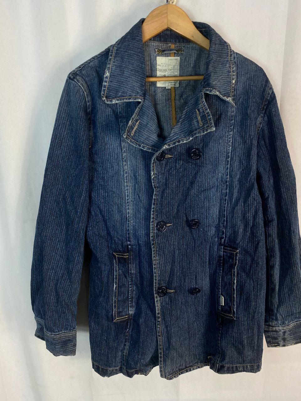Japanese Brand Unisex 🔥Oilcake denim button up jacket Size M / US 6-8 / IT 42-44 - 3 Thumbnail