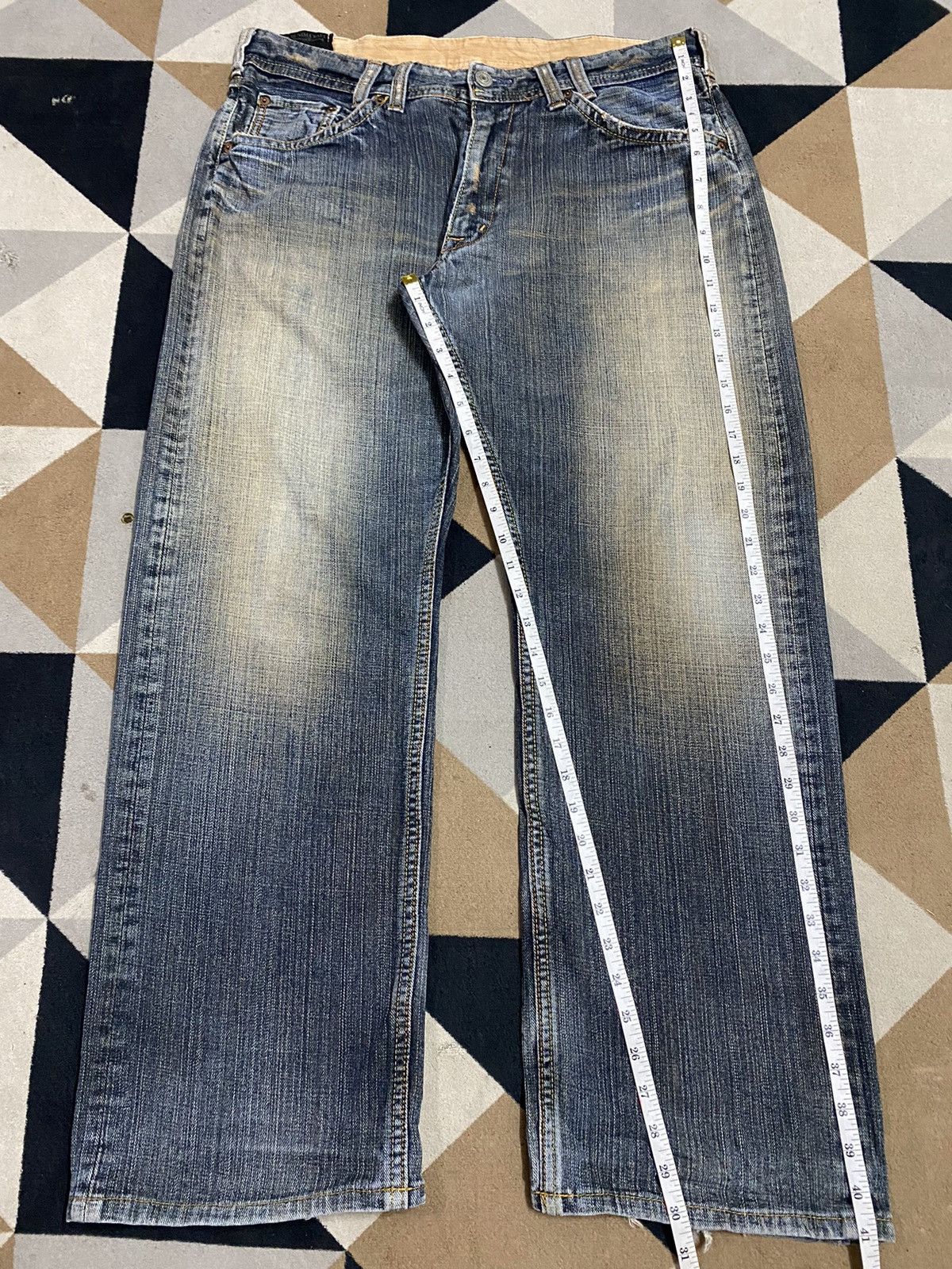 Japanese Brand Vintage Japanese Brands Mud Wash Distressed Loose Jeans Size US 36 / EU 52 - 19 Thumbnail