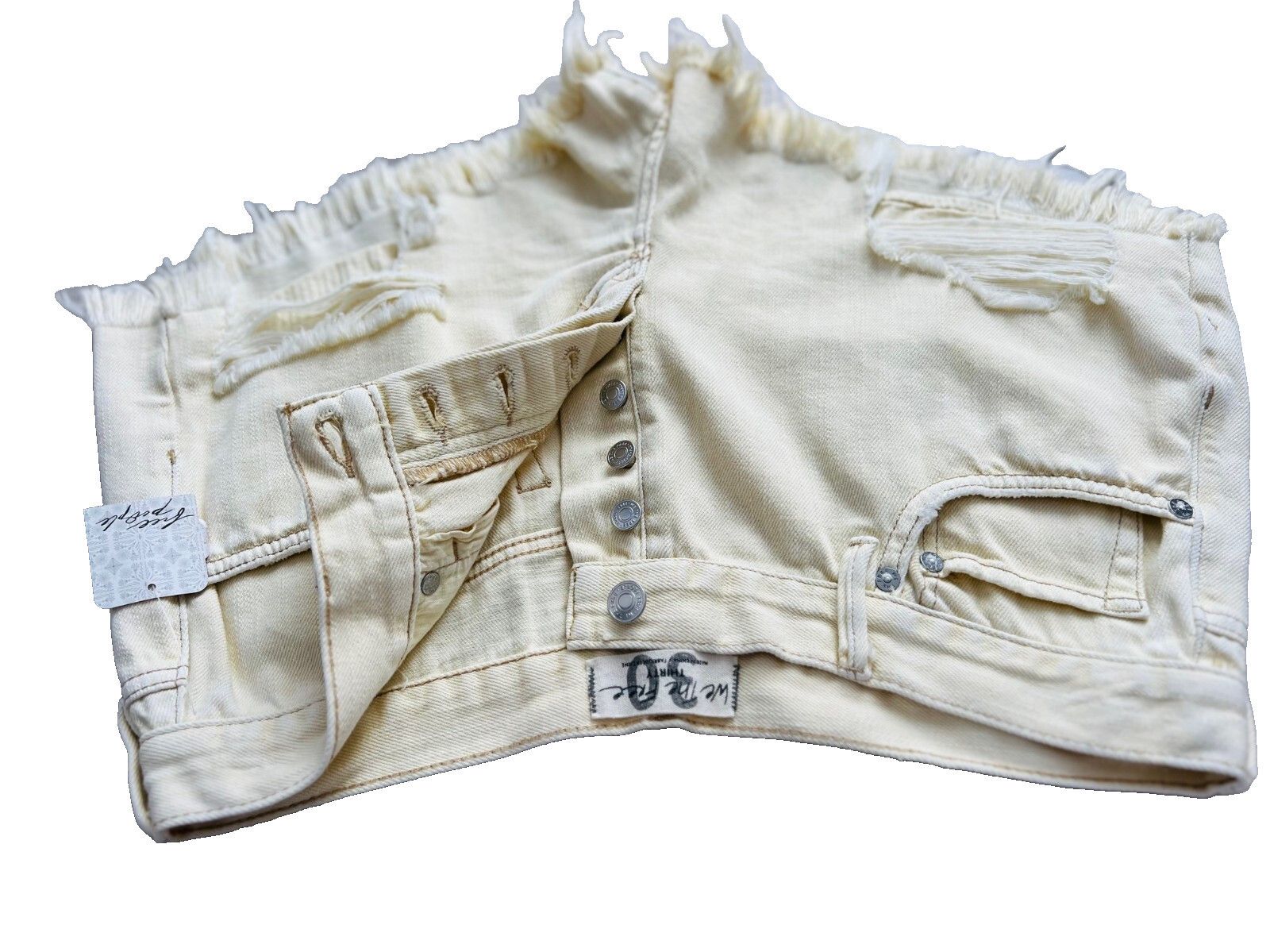 Free People Free People Loving Good Vibrations Cutoffs Banana Split 30 Size 30" / US 8 / IT 44 - 6 Thumbnail