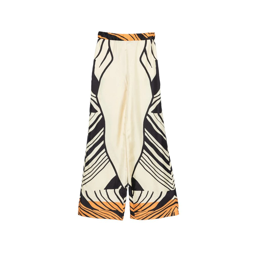 Raquel Diniz Raquel Diniz NEUTRALS Trousers - Palazzo Pants Size 28" / US 6 / IT 42 - 1 Thumbnail