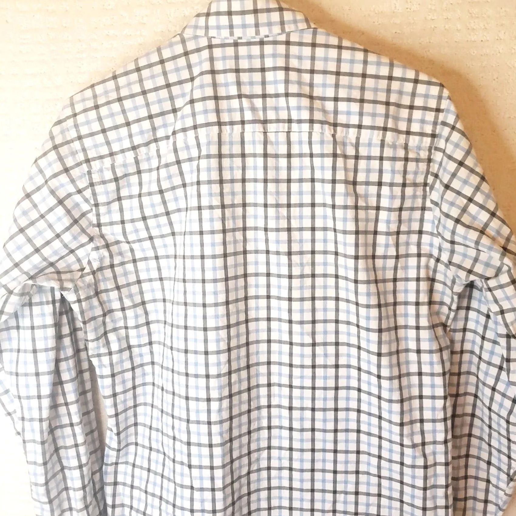 Logo 7 FISH HIPPIE Shirt S Blue Wht Plaid Long Sleeve Button Tailored Fit Fish Logo Mens Size US S / EU 44-46 / 1 - 7 Thumbnail