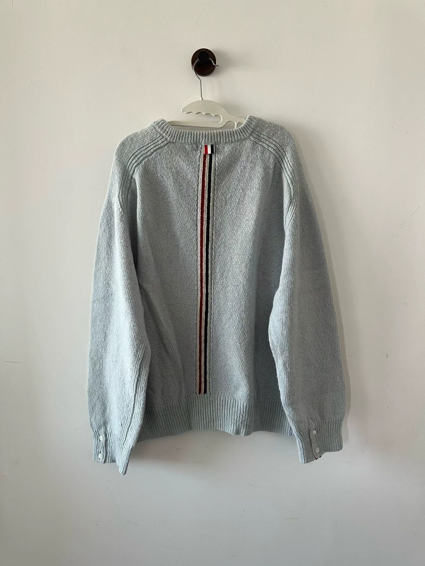Thom Browne Thom Browne Striped Back Sweater Size 5 Size US XL / EU 56 / 4 - 2 Thumbnail