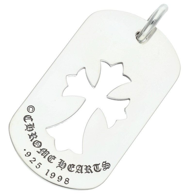 Chrome Hearts Chrome Hearts Cut Out Cross Dog Tag Necklace Size ONE SIZE - 2 Thumbnail