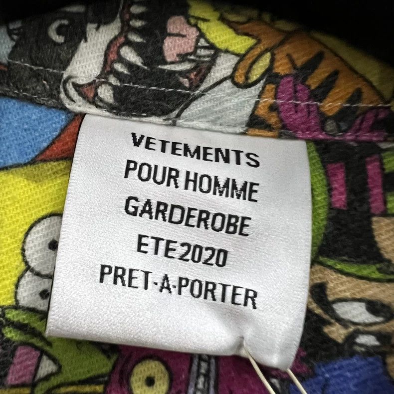 Vetements Vetements Cartoon characters all over printed short-sleeve Size US XS / EU 42 / 0 - 4 Thumbnail