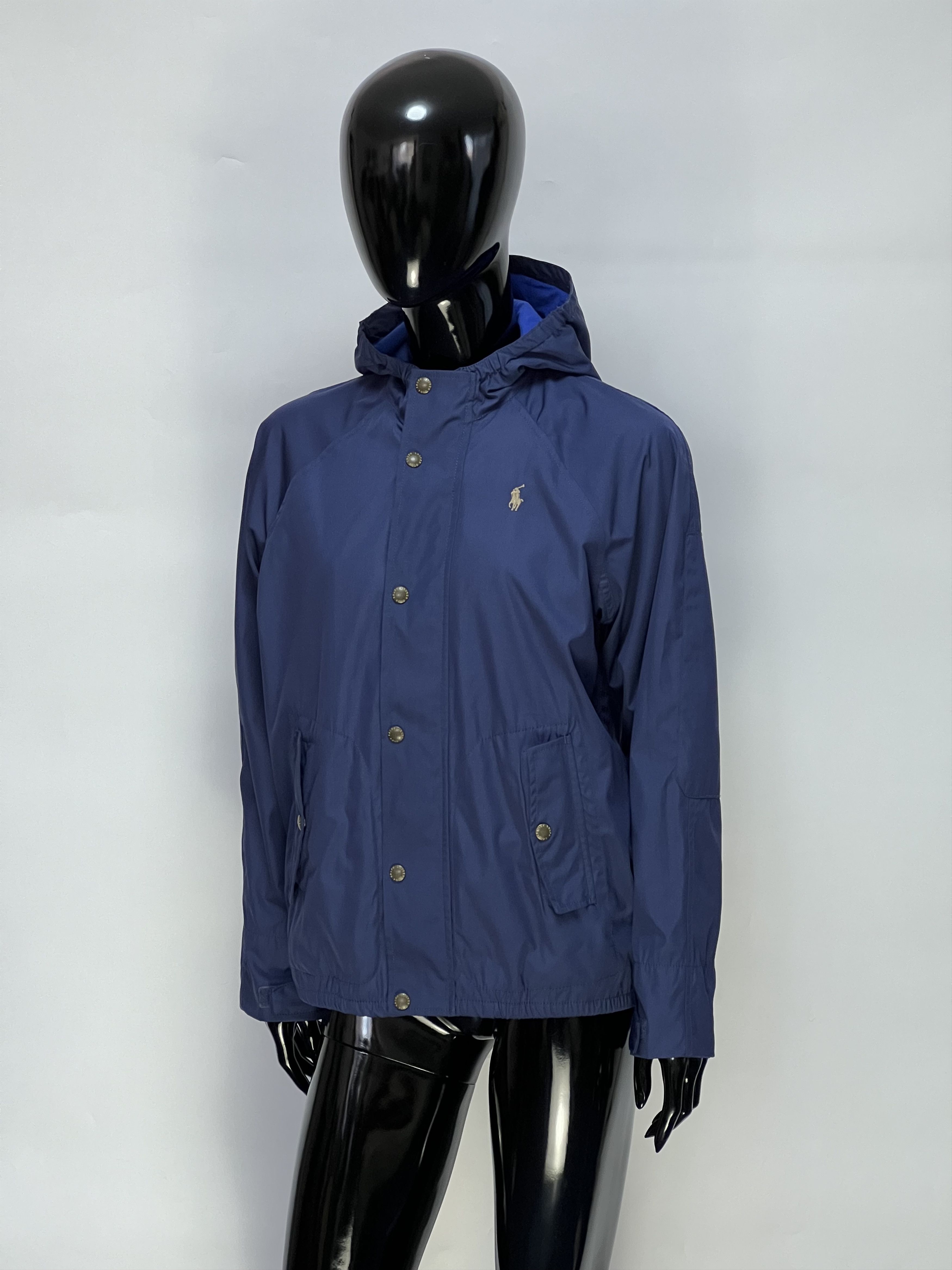 Polo Ralph Lauren Polo Ralph Lauren Vintage Navy Blue Hooded Jacket Size XS/S Size XS / US 0-2 / IT 36-38 - 4 Thumbnail