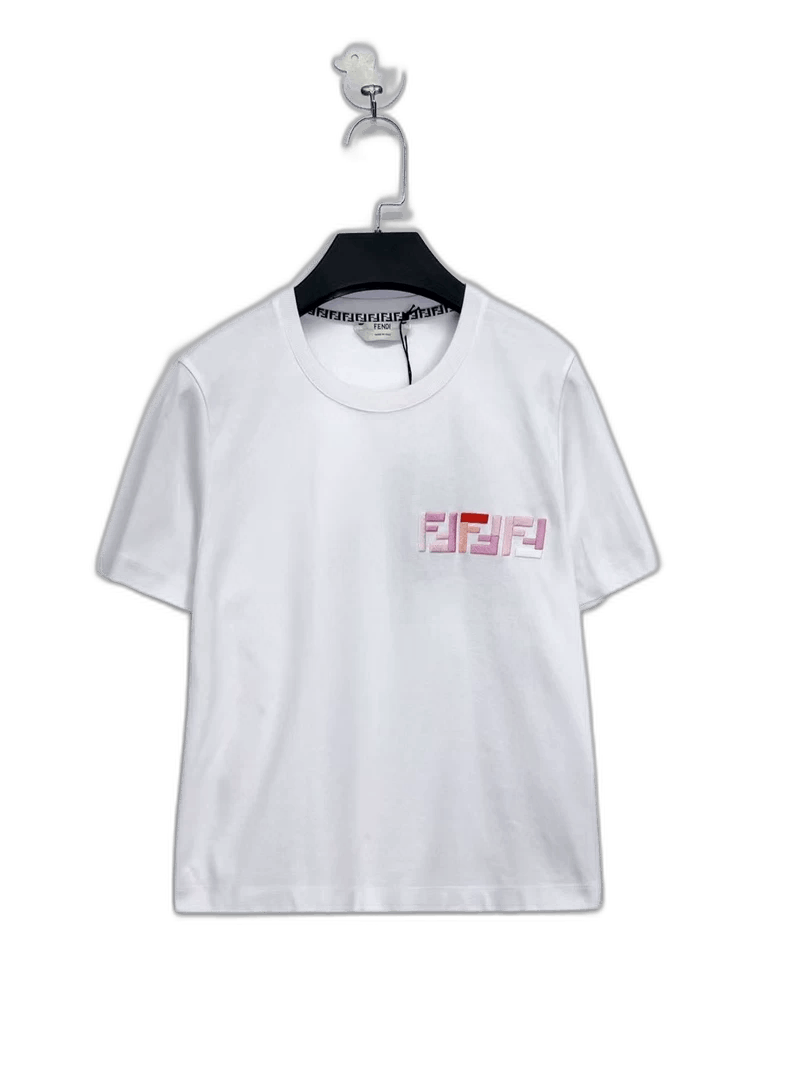 Fendi Fendi White Short Sleeve Embroidered Shirt Size US XS / EU 42 / 0 - 1 Thumbnail