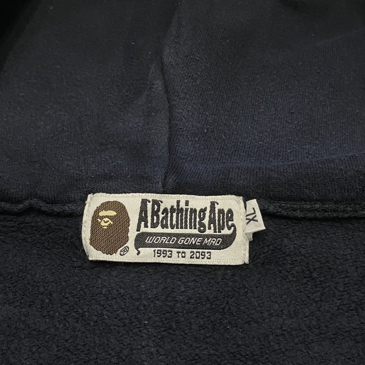 Bape Bape College Logo Navy Hoodie Size US XL / EU 56 / 4 - 2 Thumbnail