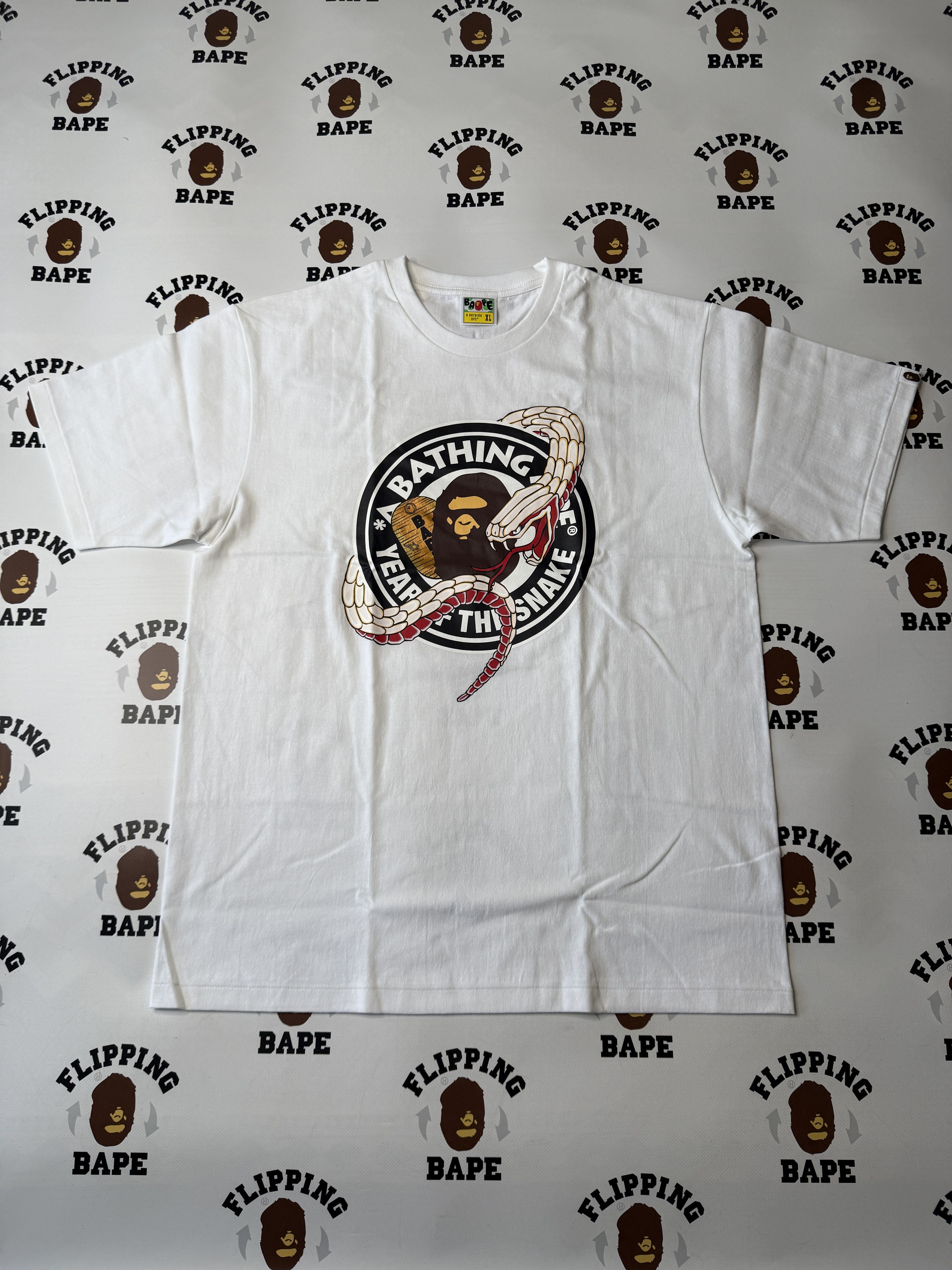 Bape BAPE YEAR OF THE SNAKE TEE Size US XL / EU 56 / 4 - 1 Thumbnail