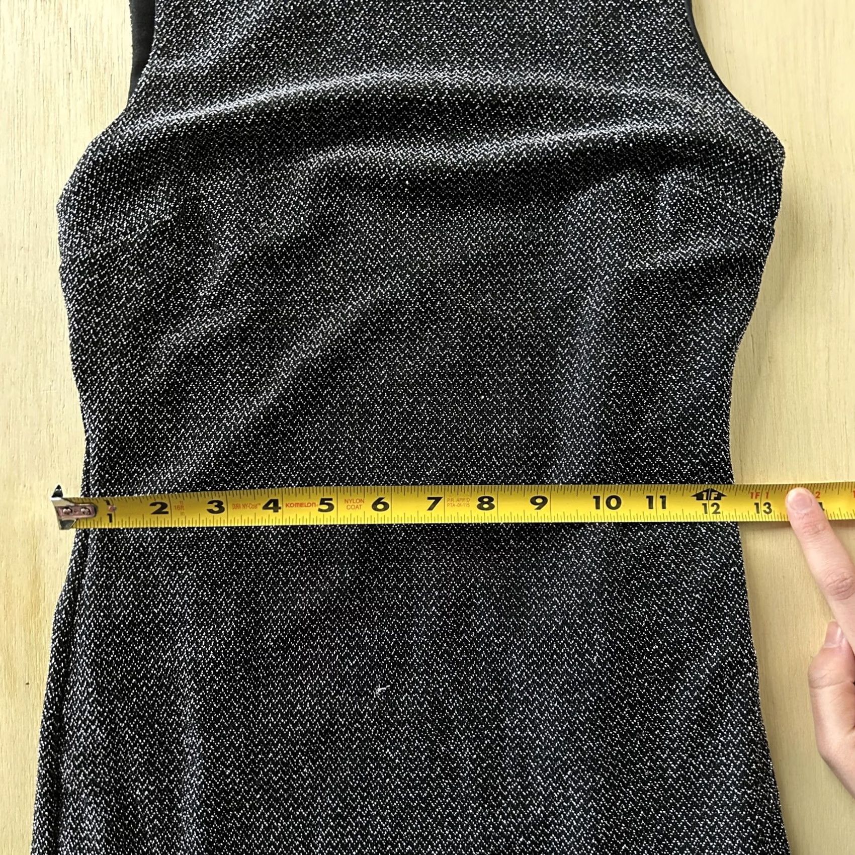 Vintage Philosophy Republic Clothing Dress Womens Small Black Herringbone Sheath Midi Size S / US 4 / IT 40 - 5 Thumbnail