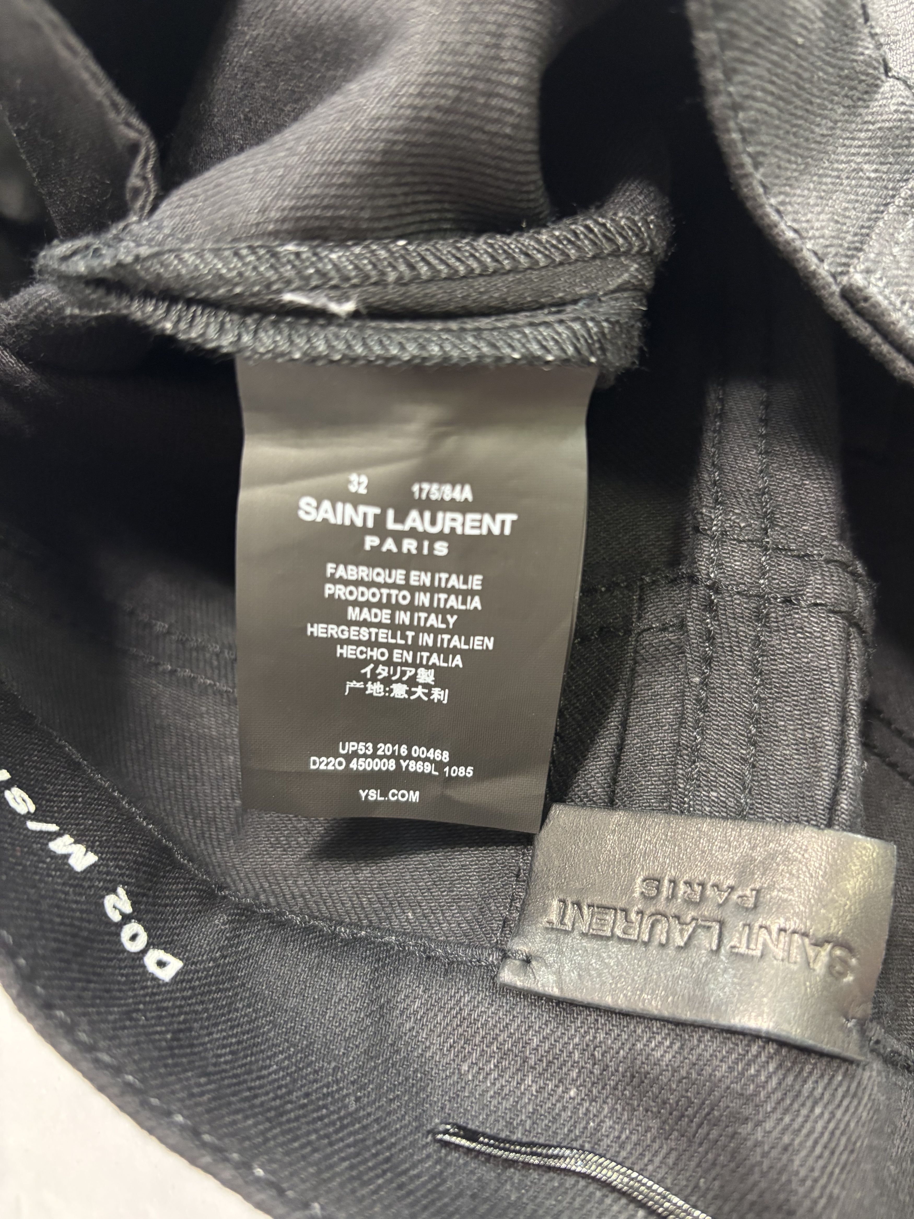 Saint Laurent Paris Saint Laurent Distressed Black Pants Size US 32 / EU 48 - 3 Thumbnail
