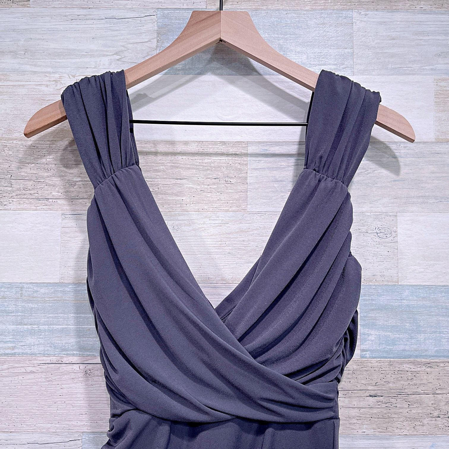 Boston Proper BOSTON PROPER Jersey Knit Cocktail Dress Gray Womens XS Size XS / US 0-2 / IT 36-38 - 2 Thumbnail