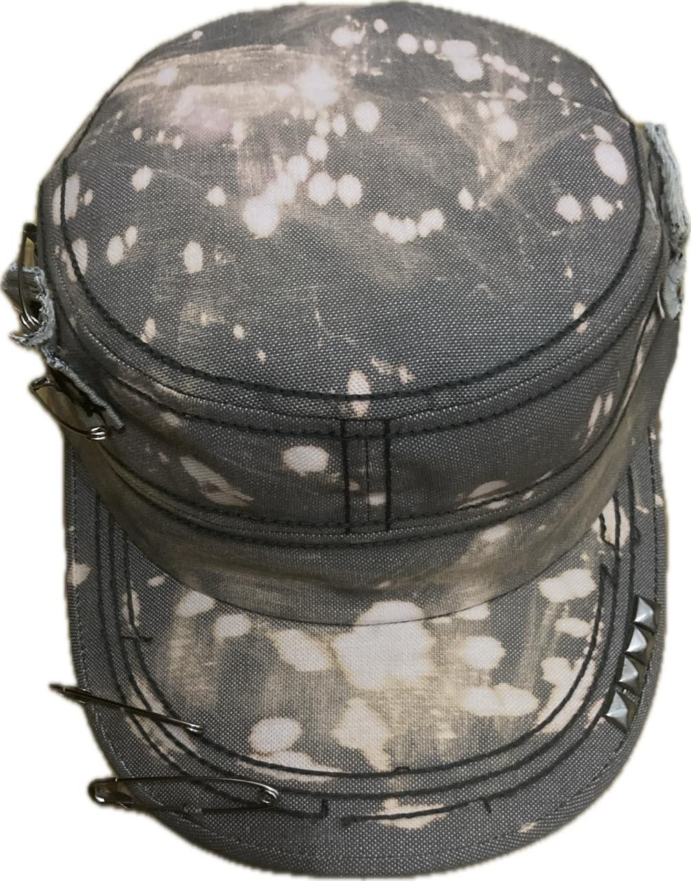 Other Distressed Safety Pin Cadet Cap - Reworked Custom 1of1 Size ONE SIZE - 1 Thumbnail