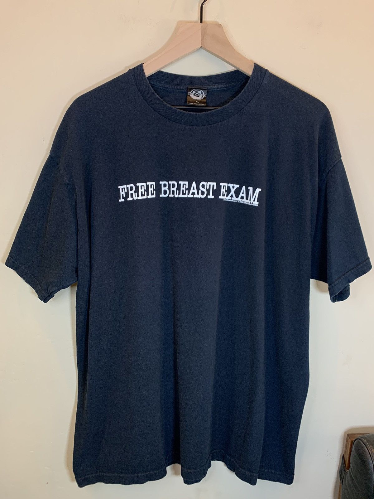 Vintage *RARE* Vintage 90’s Free Breast Exam Sikworld Raunchy Shirt Size US XL / EU 56 / 4 - 1 Thumbnail
