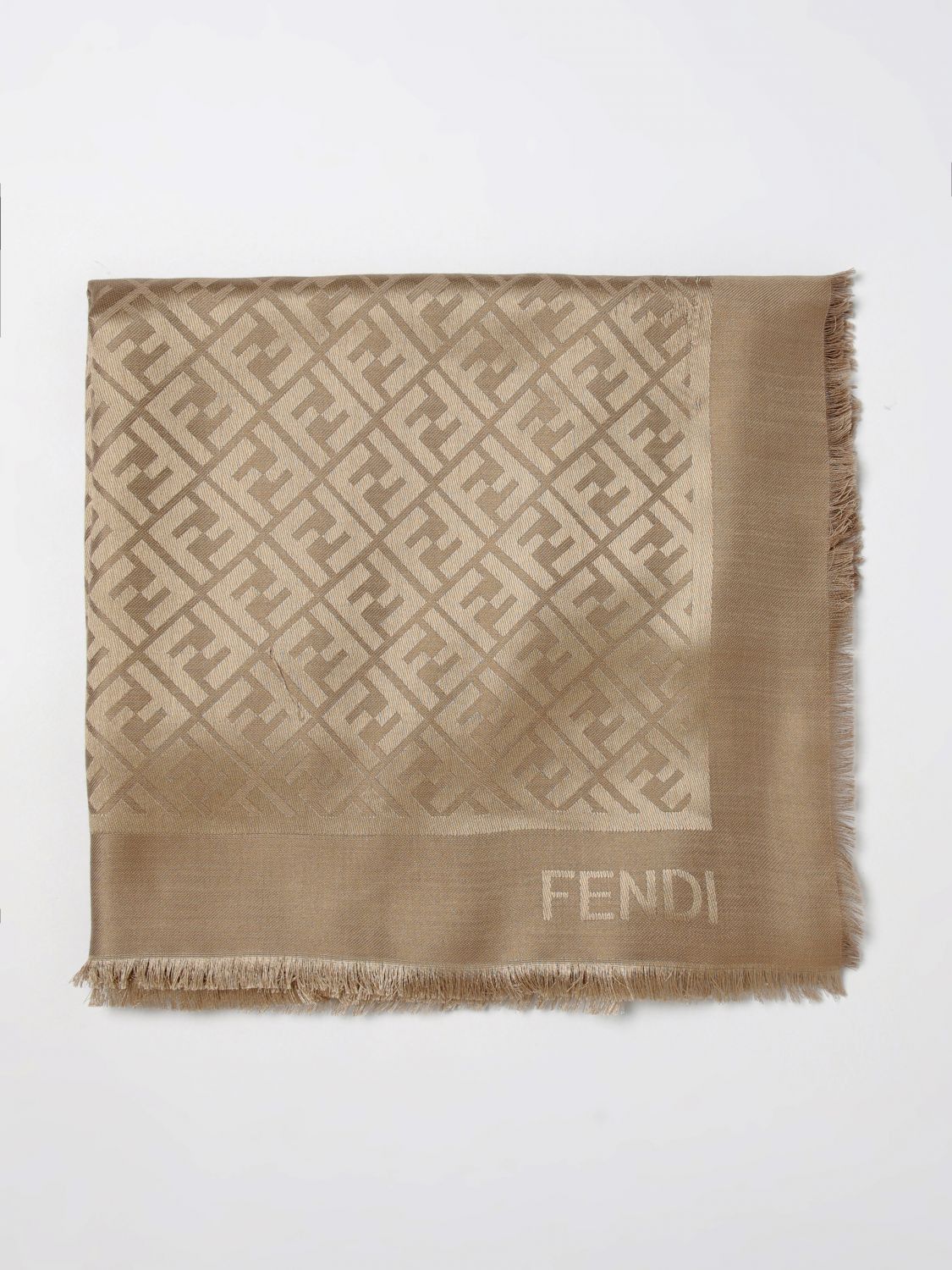 Fendi Fendi Scarf Woman Dove Grey Size ONE SIZE - 1 Thumbnail
