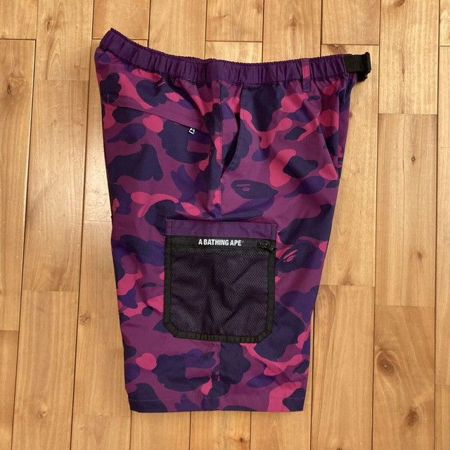 Bape BAPE Purple camo cargo shorts a bathing ape ★size L Size US 34 / EU 50 - 4 Thumbnail