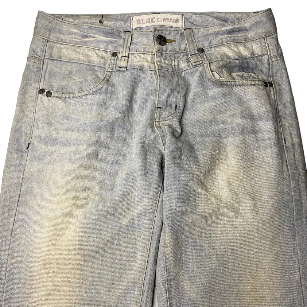 Vintage 2000's Blue Starnik Flared Mudwash StraightCut Jeans Size US 31 - 11 Thumbnail