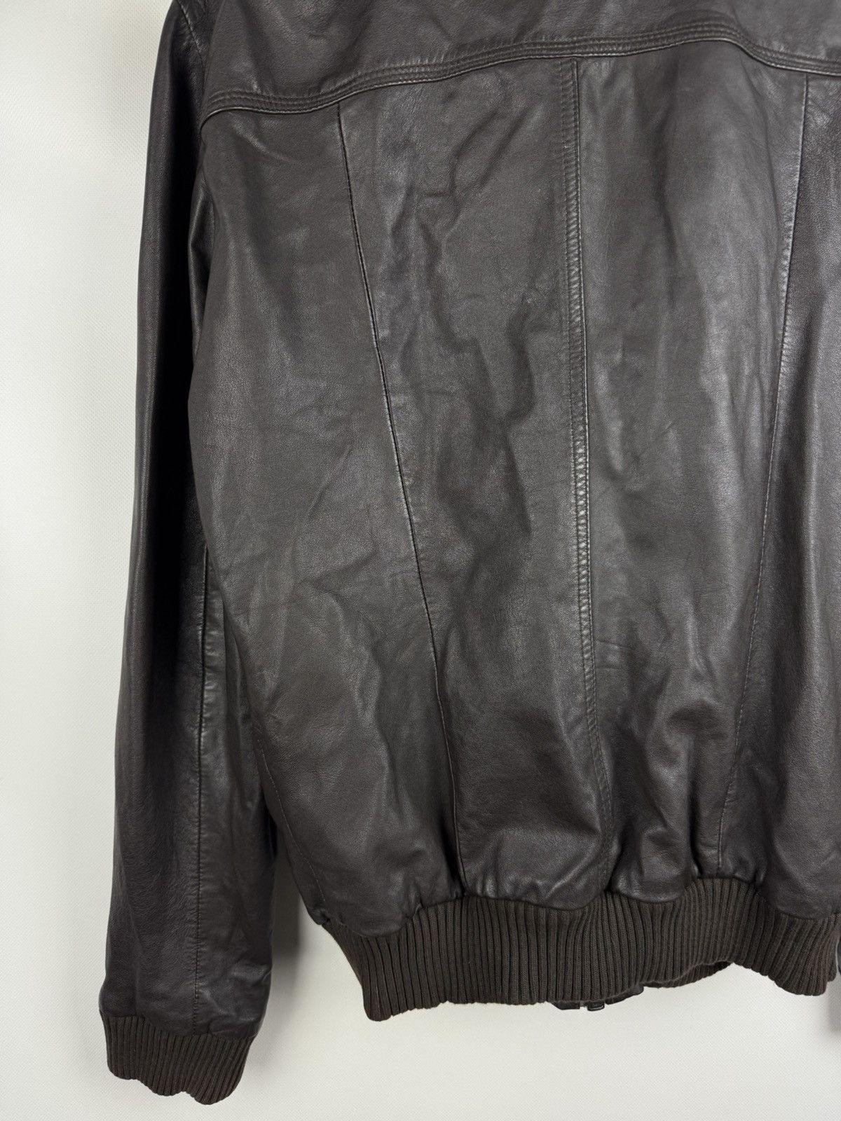 Superdry Superdry Japan Men’s Leather Bomber Jacket Size XL Size US XL / EU 56 / 4 - 18 Thumbnail