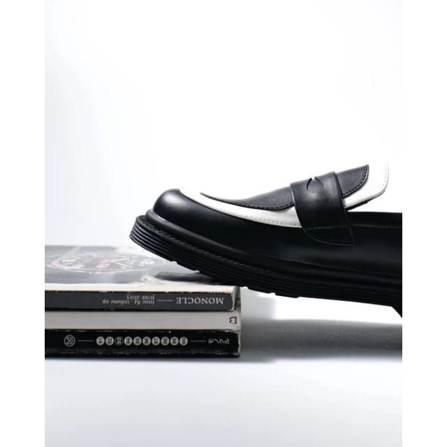 Designer × Ivy Crew Mens Combi Loafer Black White Size US 10 / EU 43 - 2 Thumbnail