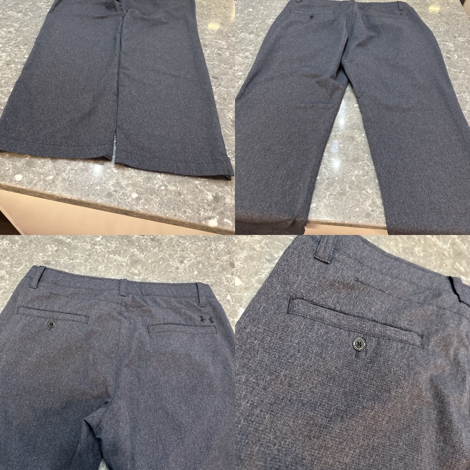 Under Armour Under Armour Pants Mens 36x32 Gray Lightweight Chino Straight Leg All Season Gear Logo Casual Size US 36 / EU 52 - 9 Thumbnail