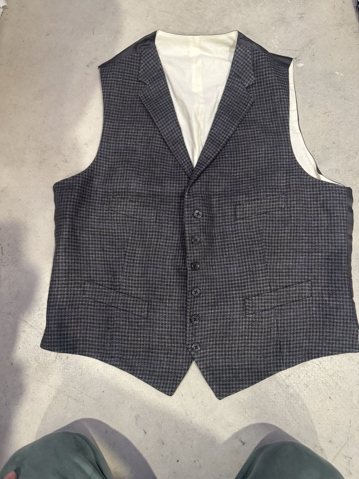 Polo Ralph Lauren Polo Ralph Lauren grey houndstooth Vest Size 44R - 1 Thumbnail