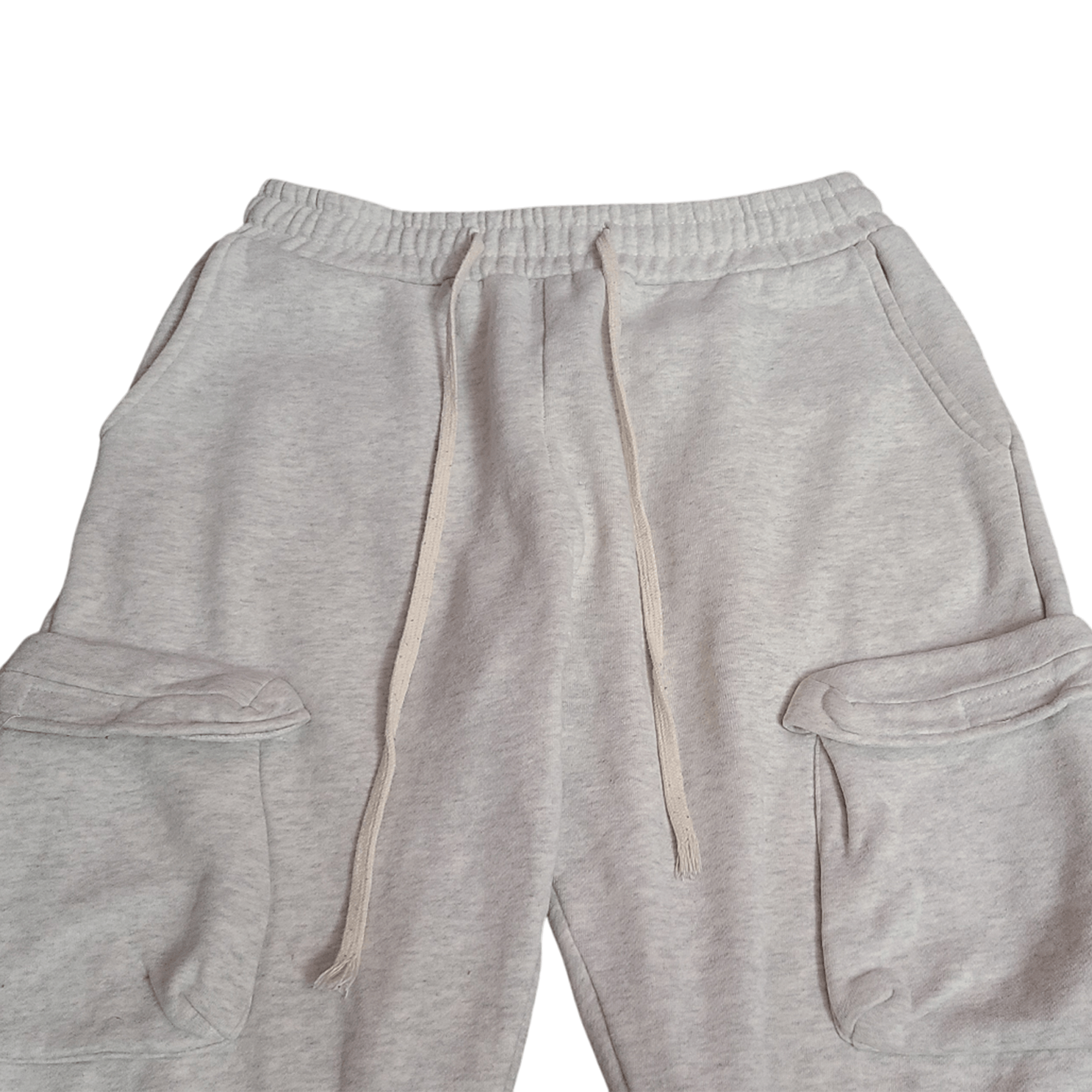 Japanese Brand Heather Grey Cargo Sweatpants - Size: 34/L Size US 34 / EU 50 - 3 Thumbnail