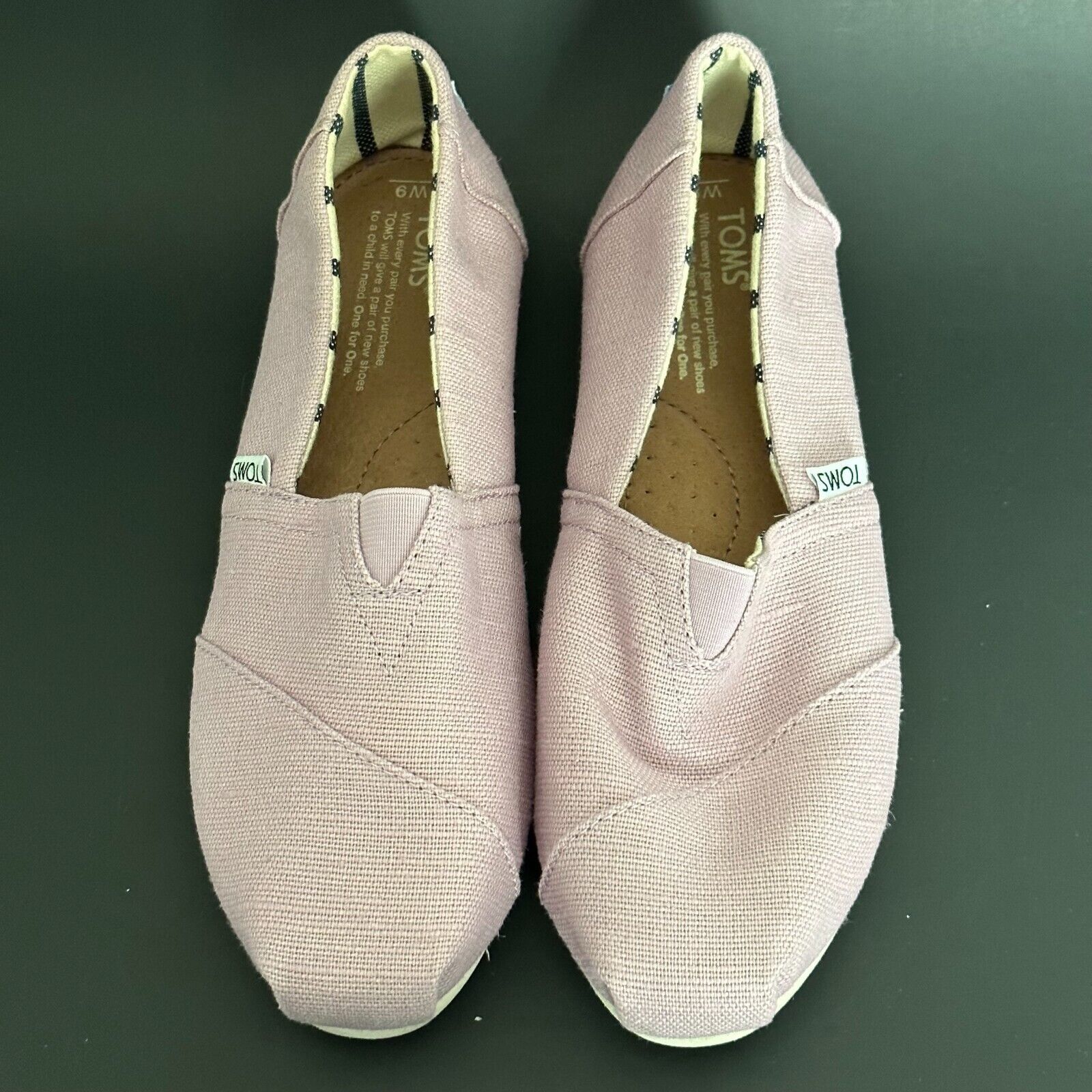 Toms TOMS Shoes Slip On, Light Purple Womens Size 6M Boat Shoe Size US 9 / IT 39 - 3 Thumbnail