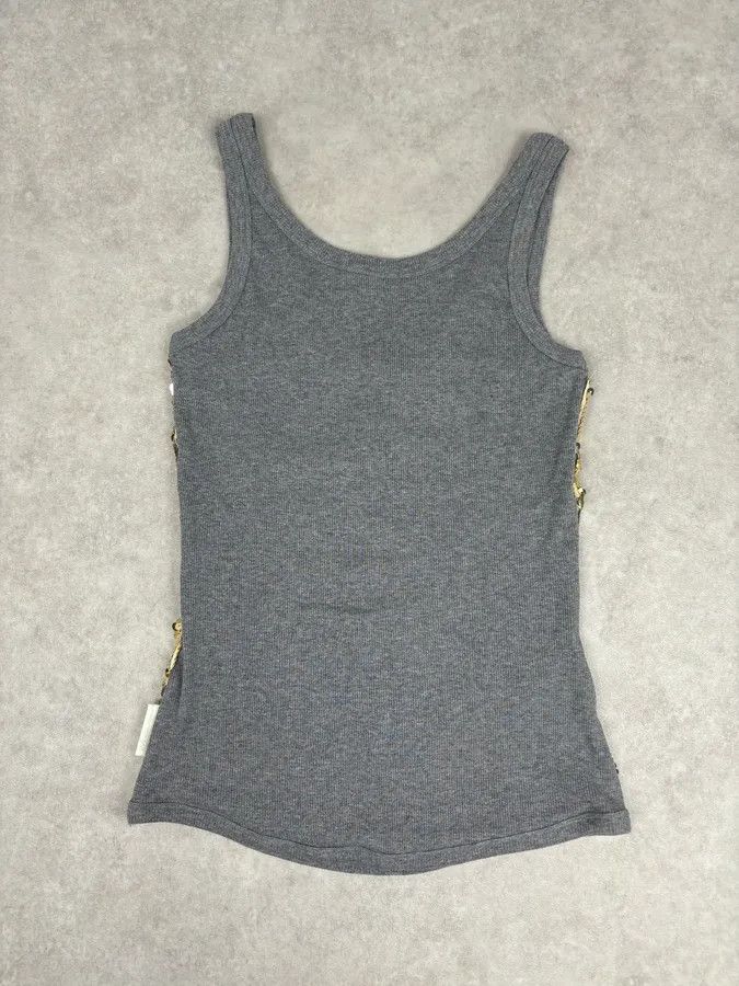 Dolce & Gabbana 2000s Dolce & Gabbana Gold Glitter Tank Top Size S / US 4 / IT 40 - 8 Thumbnail