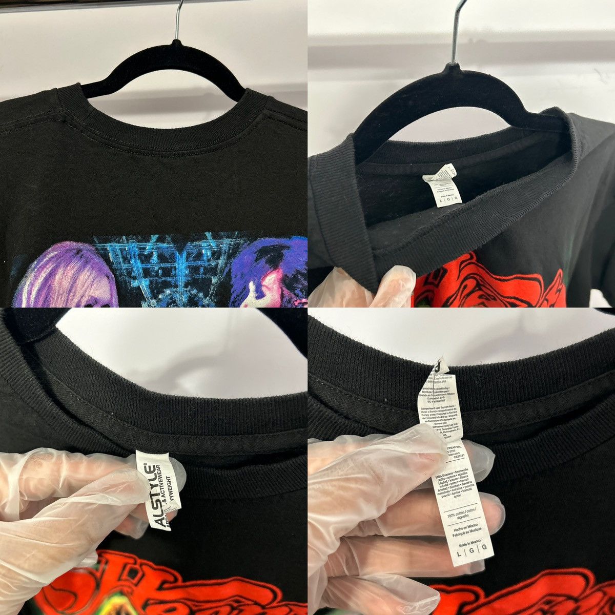 Alstyle Alstyle Heart Love Alice Black Graphic Tee Sz L - "Wally" Size US L / EU 52-54 / 3 - 22 Thumbnail