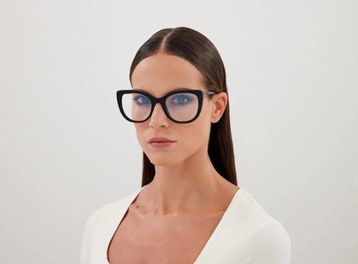 Saint Laurent Paris Saint Laurent SL778 001 Eyeglasses Black 55mm Square Frame Size ONE SIZE - 1 Thumbnail