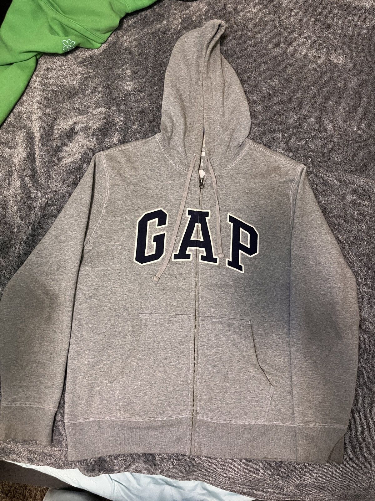 Gap GAP Full-Zip Logo Jacket – Men’s Size Large, Gray Size US L / EU 52-54 / 3 - 1 Thumbnail