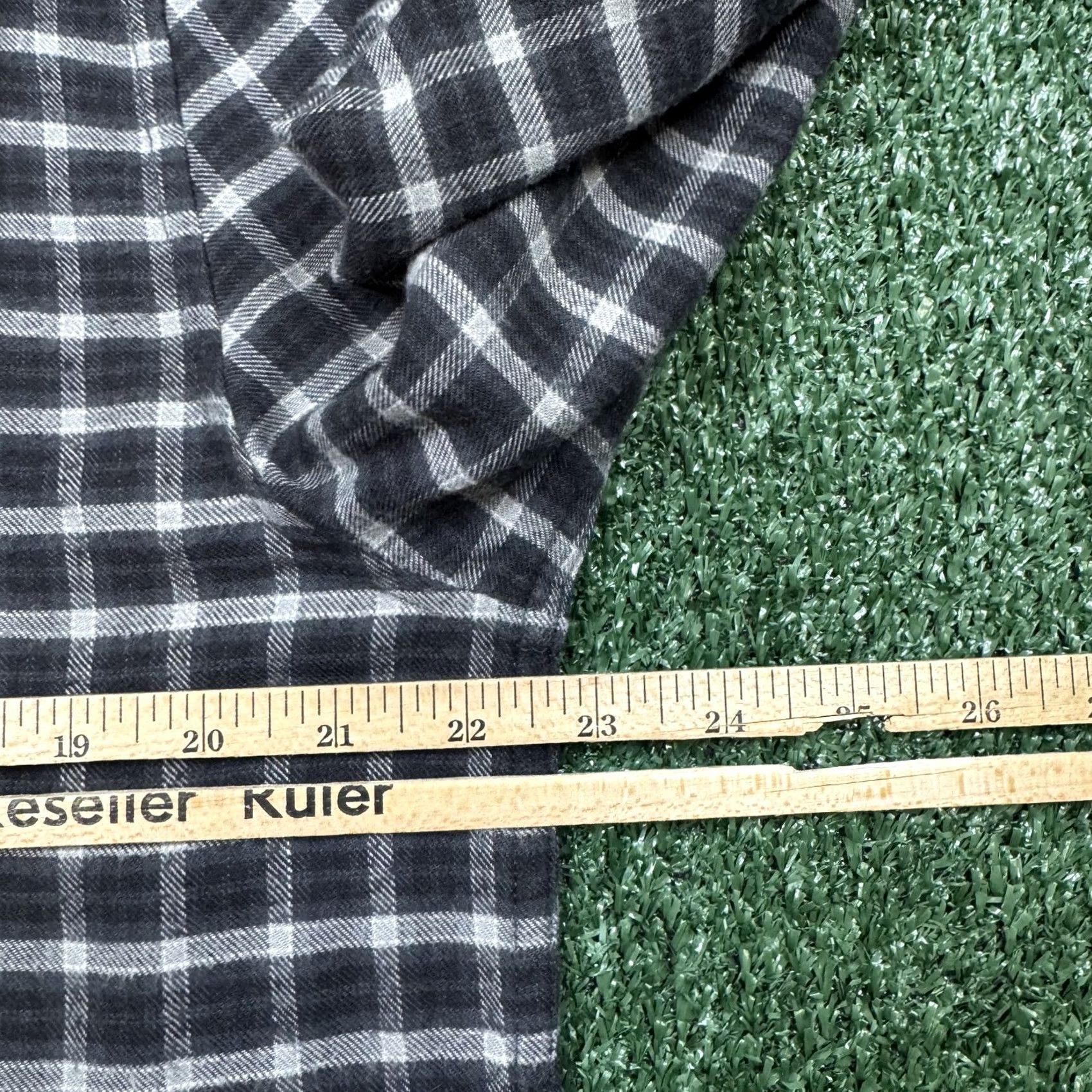 Lucky Brand Lucky Brand Button Up Shirt Men's L Black Long Sleeve Plaid Flannel Slim Size US L / EU 52-54 / 3 - 6 Thumbnail