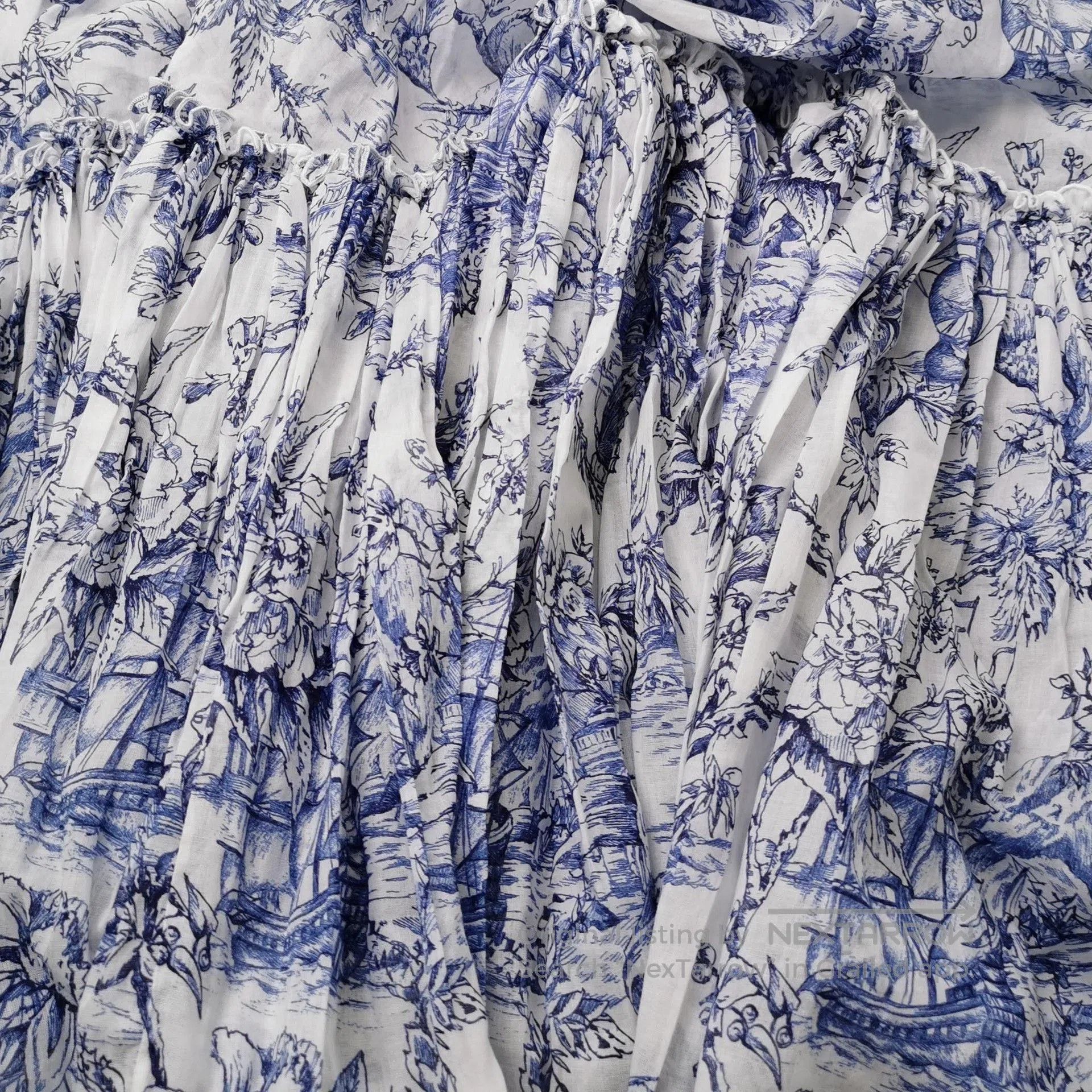 Dior Dior Long Layered Floral Skirt. Size 31" - 2 Thumbnail