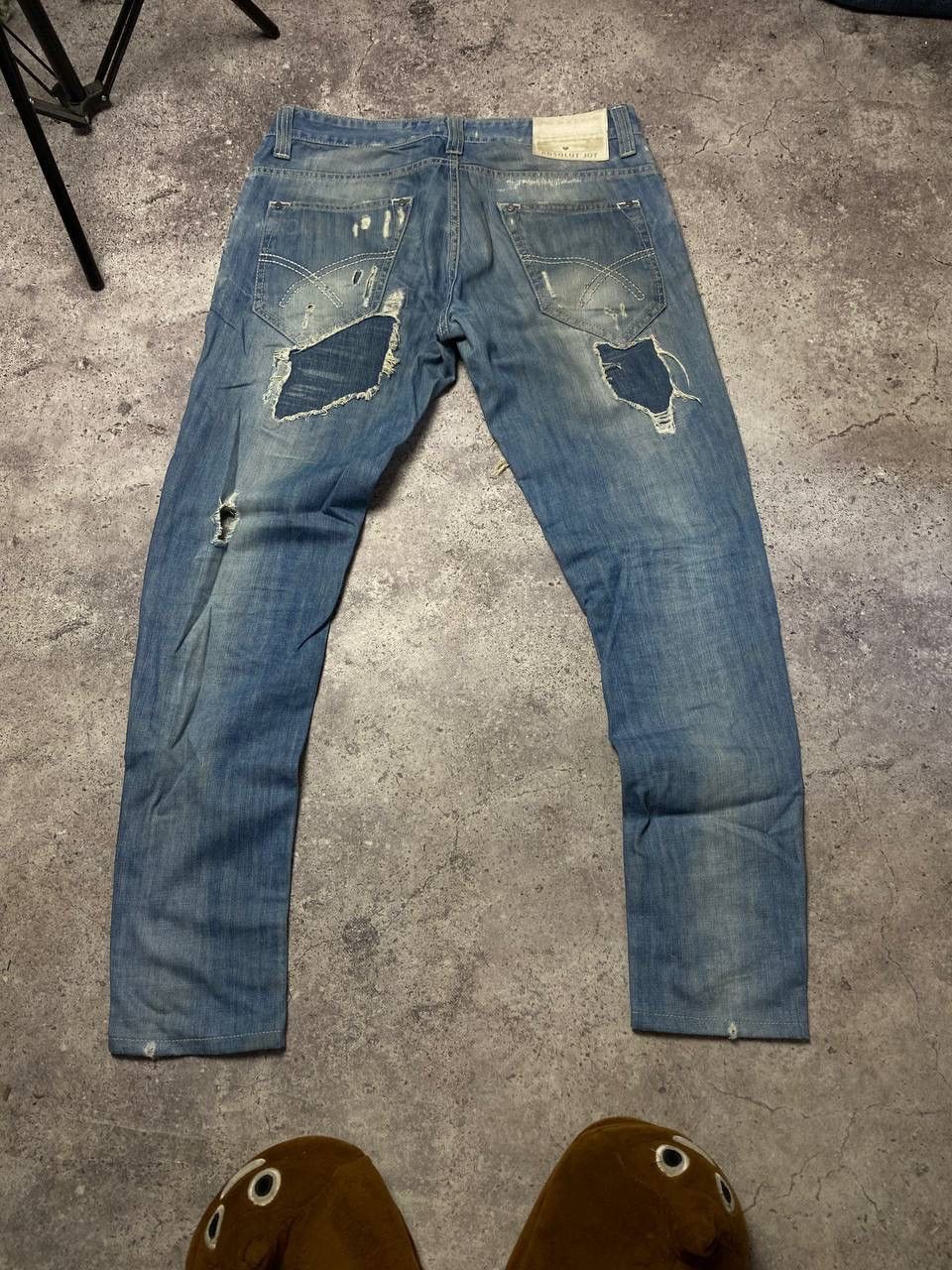 Absolut Joy × Vintage Absolut Joy Einstein Denim Jeans Junya Watanabe Style Pants Size US 34 / EU 50 - 10 Thumbnail