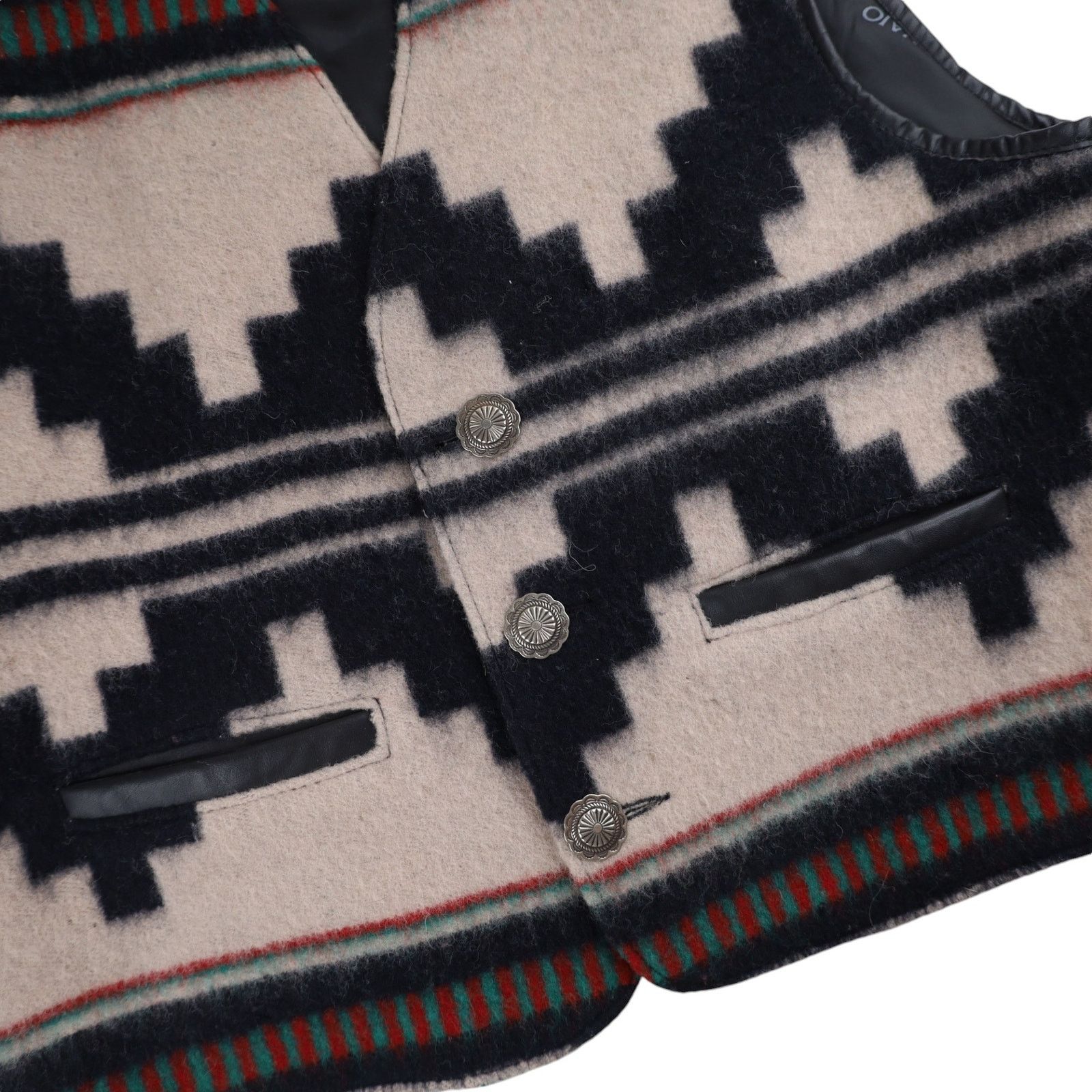 Vintage Vintage Navajo Arizona Southwestern Print Wool Vest Size US L / EU 52-54 / 3 - 3 Thumbnail