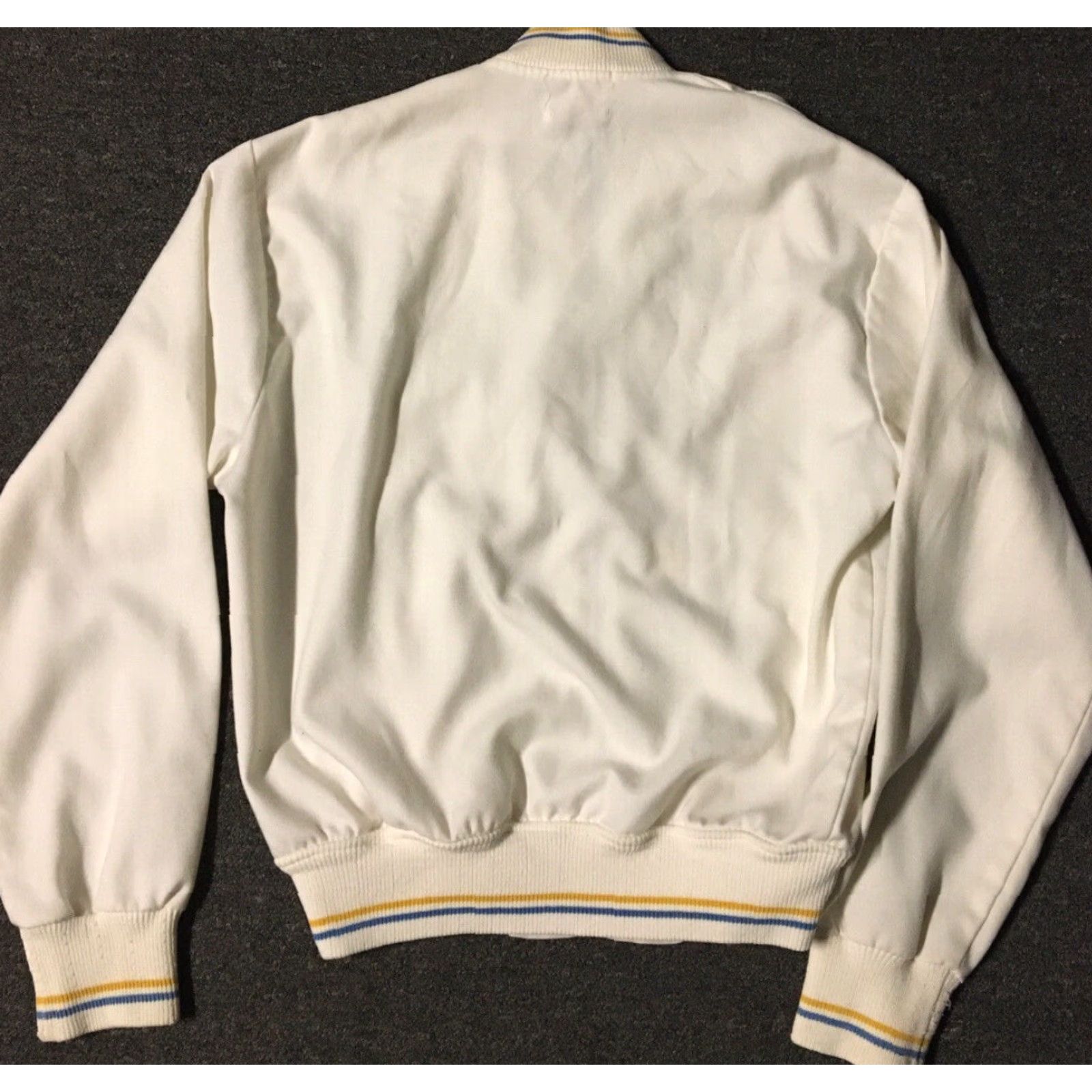 Spalding VINTAGE Spalding Jacket Track Shirt Bomber S USA White Zipper Sports 60s 70s Basketball Grunge Mens Size US S / EU 44-46 / 1 - 7 Thumbnail