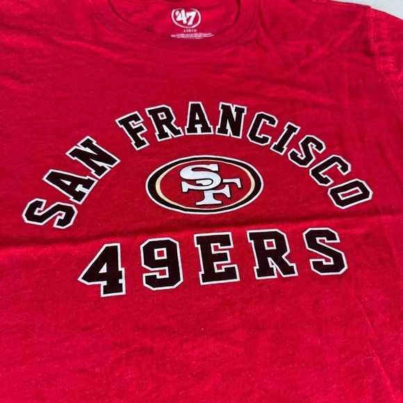 47 NEW 47’ BRAND SAN FRANCISCO 49ers NFL RED T-SHIRT SZ LARGE L Size US L / EU 52-54 / 3 - 2 Thumbnail
