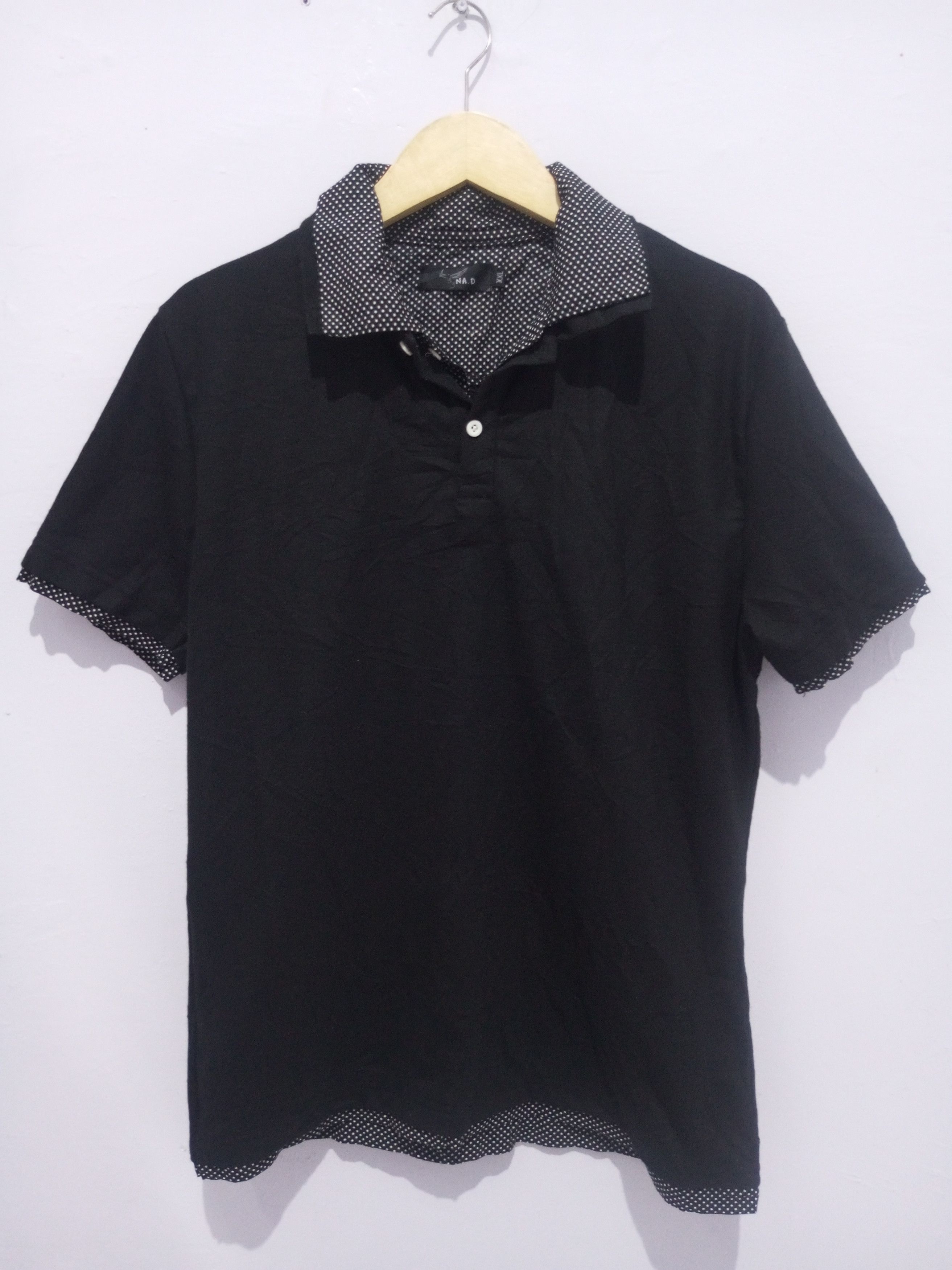 20471120 Vintage japanese NA.D double colar double layer polo shirt Size US L / EU 52-54 / 3 - 2 Thumbnail